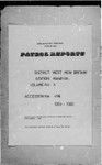 Patrol Reports. West New Britain District, Kandrian, 1959 - 1960