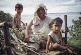 Guam, family resting in cart