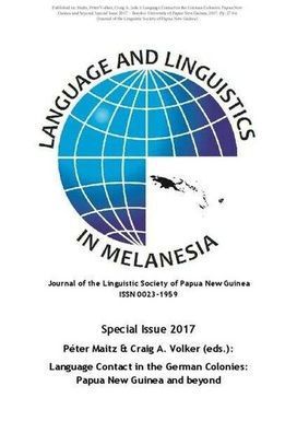 The influence of German on the lexicon of Tok Pisin