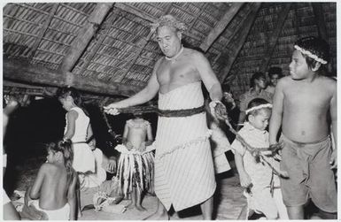 Man's dancing mat and hair belt