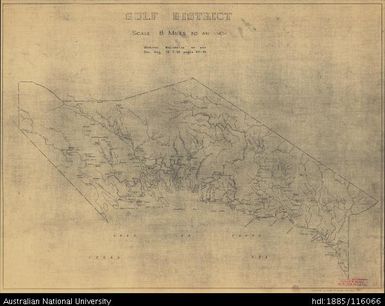 Papua New Guinea, Gulf District, 1955, 1:506 880
