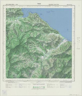 Carte de la Nouvelle Caledonie 150 000: Thio