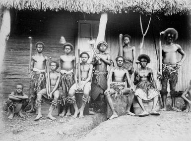 Fijian boys from the Wai-na-Buka [River]