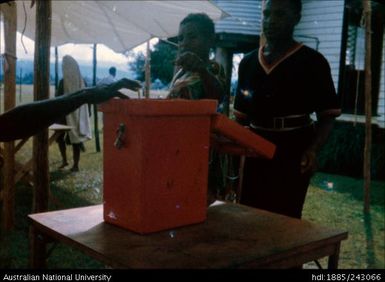 Voting at the election