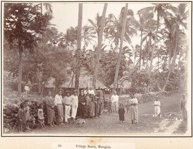 Mangaia villagers, Cook Islands, 1903