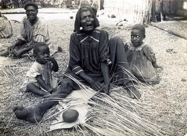 Ni-Vanuatu Woman Weaving