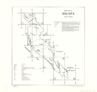 Malaita 1:50,000 sketch map.: sketch map (Sheet [index])