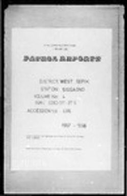 Patrol Reports. West Sepik District, Sissiano, 1967 - 1968