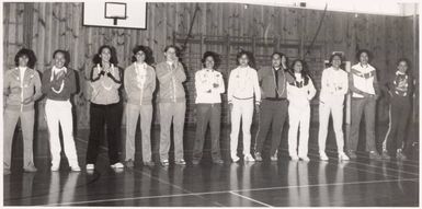 Ladies basketball players, South Auckland, 1978