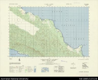 Papua New Guinea, New Ireland, Cape Lessu, Series: AMS T795, Sheet 6148 IV, 1965, 1:50 000