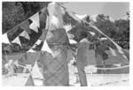 President Sokomanu unveiling of stone remaining the park.