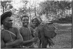 Babaimp: Kalam carriers with bags, hats, and barkcloth cap