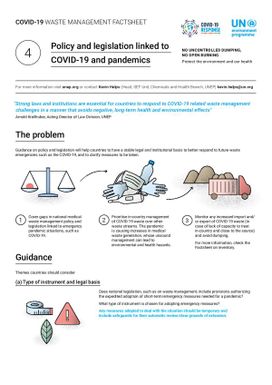 4. Policy and legislation linked to COVID-19 and pandemics factsheet