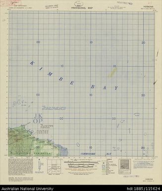Papua New Guinea, New Britain, Hoskins, Provisional map, Sheet B56/5, 1944, 1:63 360