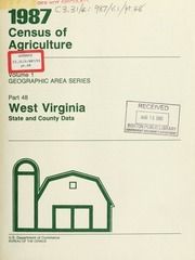 1987 census of agriculture, pt.48- West Virginia