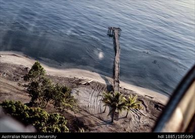 Wapolu, aerial view of jetty at Wapolu beach