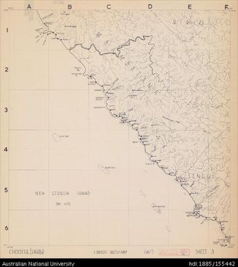 Solomon Islands, Choiseul, (Lauru), Series: Sketch, Sheet 3, 1968?, 1:50 000