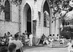 At the end of the church service in Noumea
