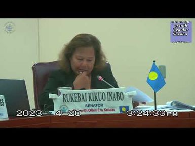Palau National Congress, The Senate | 10th Day of 10th Regular Session