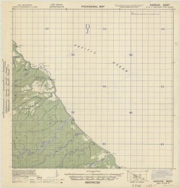 Provisional map, northeast New Guinea: Karkar West (Sheet Karkar West)