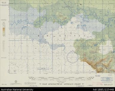 Papua New Guinea, New Guinea, Burui, Aeronautical Approach Chart Series, Sheet 988 A-I-G, 1957, 1:250 000