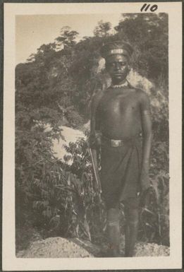 Papuan Policeman, Rabaul, New Britain Island, New Guinea, probably 1916