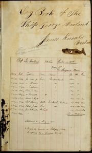 [George Howland (Ship) of New Bedford, mastered by James H. Knowles, on voyage from 7 Aug. 1866- 2 May 1870]