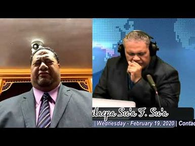 Evening Session with Tuila'epa Su'a. 2/19/20
