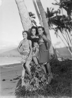 [Three Pacific Island women portrait]