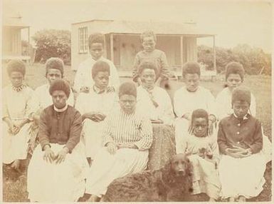 Group of Melanesian Women at Norfolk Island