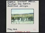 Maprik District Office, paintings are Maprik traditional designs, May 1963