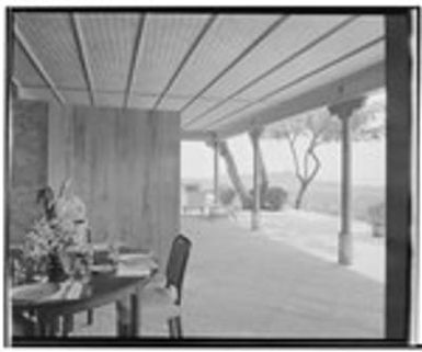 Knudsen, Valdemar, residence. Outdoor living space