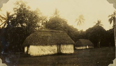 Traditional houses in Tonga, 1928