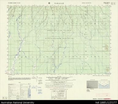 Papua New Guinea, Bougainville, Nakarae, Series: AMS X713, Sheet 6937 IV, 1966, 1:50 000