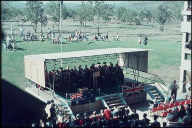 First graduation ceremony for the new University of Papua New Guinea, held in conjunction with the ANZAAS Congress (13) : University of Papua New Guinea, Port Moresby, 1970 / Terence and Margaret Spencer