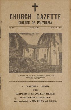 Church Gazette, Polynesia: August 1954