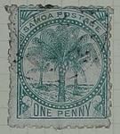 Stamp: Samoan One Penny