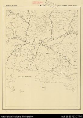 New Caledonia, La Foa, Sheet 13-O (West), 1:40 000