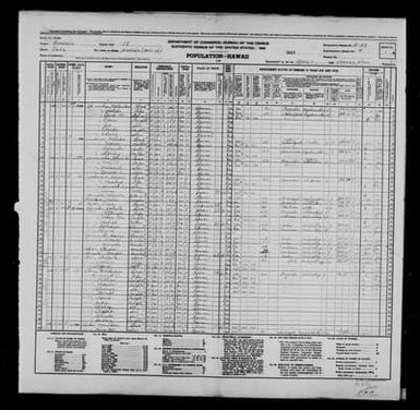 1940 Census Population Schedules - Hawaii - Honolulu County - ED 2-33