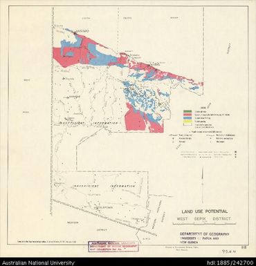 Papua New Guinea, Land Use Potential West Sepik District, Sheet 11.2, 1969, 1:1 584 000