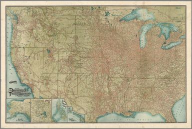 ABC, The pathfinder railway guide map : Western section. Issued by the New England Railway Publishing Company, 67 Federal St., Boston, Mass. Copyright, 1902.