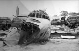 Wrecked B-24 airplane, "The Liberator", Guadalcanal, 1940s