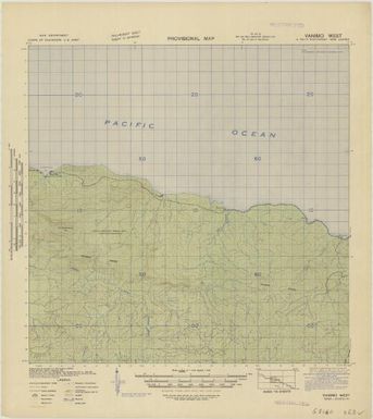 Provisional map, northeast New Guinea: Vanimo West (Sheet Vanimo West)
