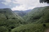 French Polynesia, green hills of Papeete