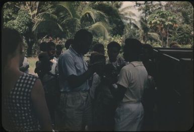 Matupi Island malaria survey (Kairi Fae and Bagelo Vere, Malaria Control Assistants) (2) : Rabaul, New Britain, Papua New Guinea, 1960-1961 / Terence and Margaret Spencer