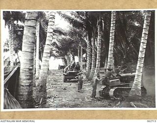 SIALUM, NEW GUINEA. 1944-01-05. A SECTION OF THE PALM FRINGED BEACH ROAD