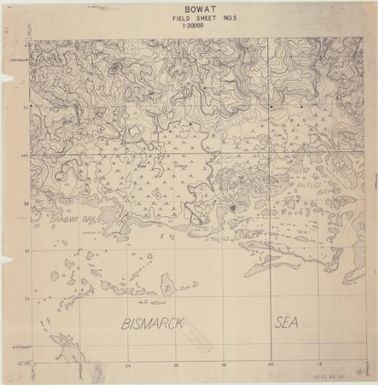 [Admiralty Islands 1:20,000 field sheet] (Bowat field sheet 5)