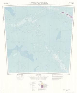 Geological map of the world Australia and Oceania (Sheet 4)