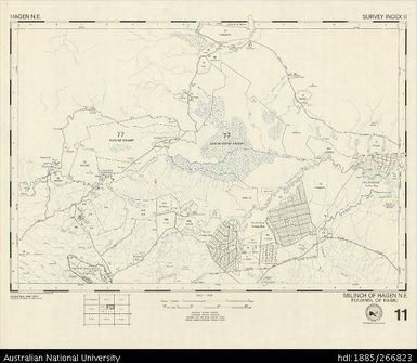 Papua New Guinea, Hagen NE, Survey Index 11, 1:50 000, 1972