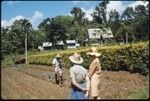 Anne Scheffler and others in a garden